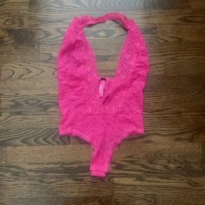 Victoria’s Secret Pink Lace Halter Teddy
